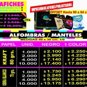 AFICHES-ALFOMBRAS-MANTELES