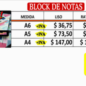 BLOCKS DE NOTAS